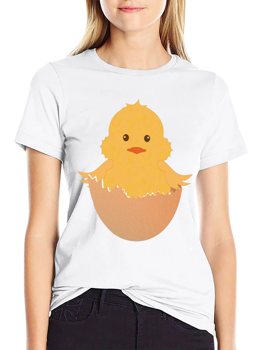 Easter Chick T-Shirt - Hatching Out of Egg
