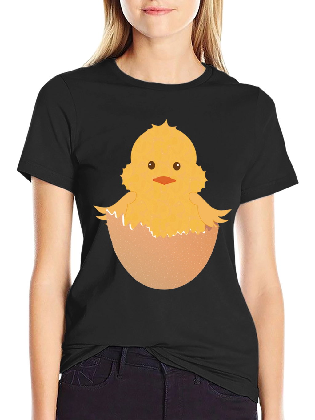 Easter Chick T-Shirt - Hatching Out of Egg