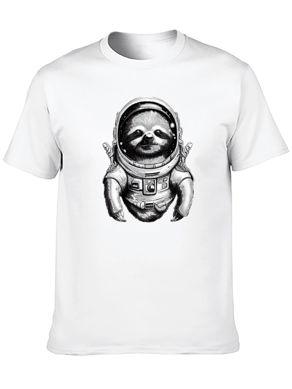 Sloth Astronaut Graphic T-Shirt - Space Explorer Tee