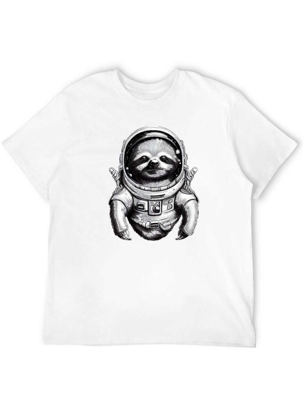 Sloth Astronaut Graphic T-Shirt - Space Explorer Tee
