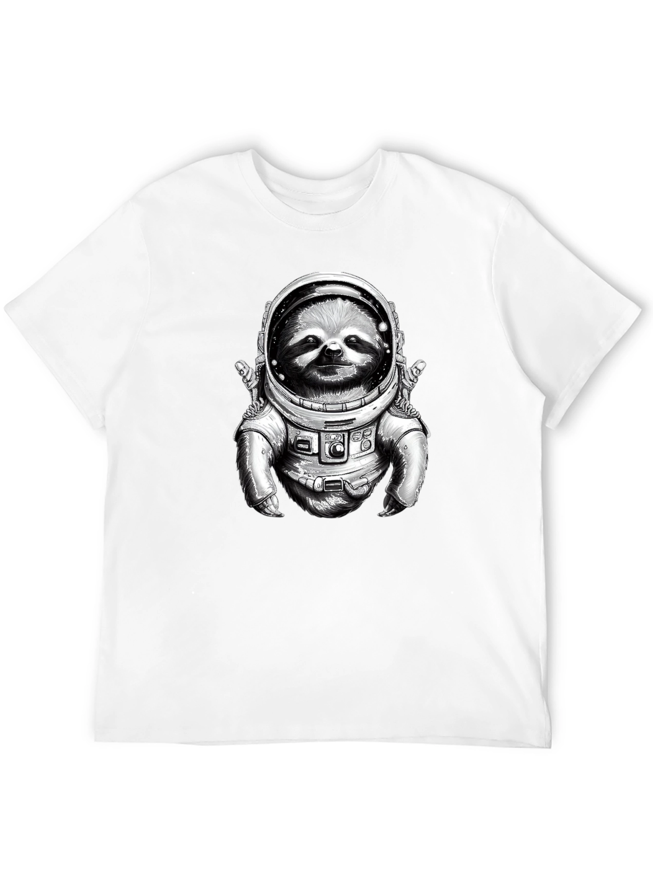 Sloth Astronaut Graphic T-Shirt - Space Explorer Tee