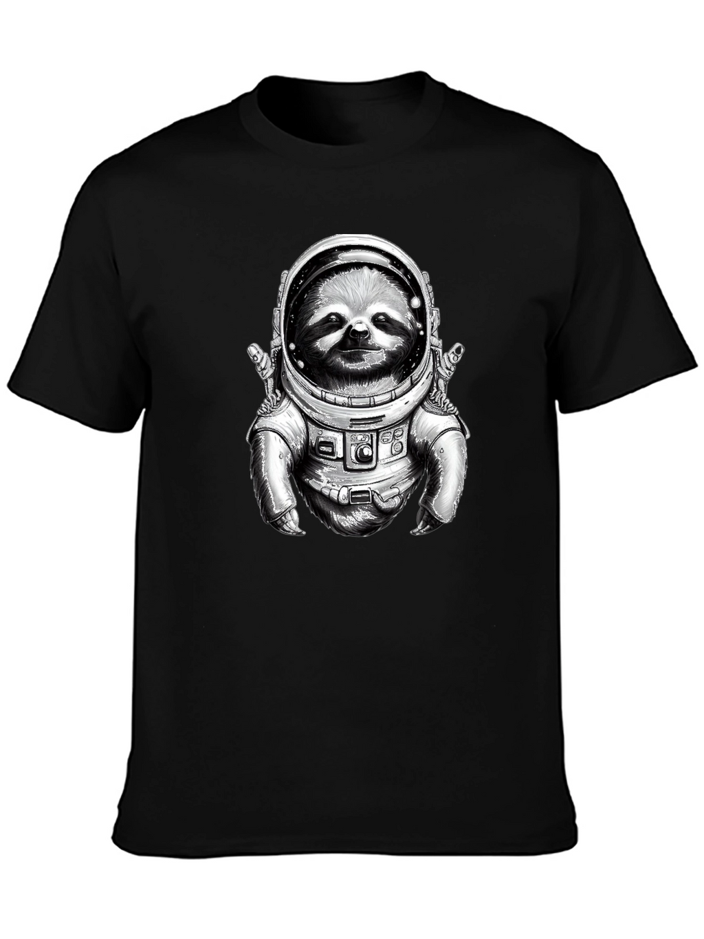Sloth Astronaut Graphic T-Shirt - Space Explorer Tee
