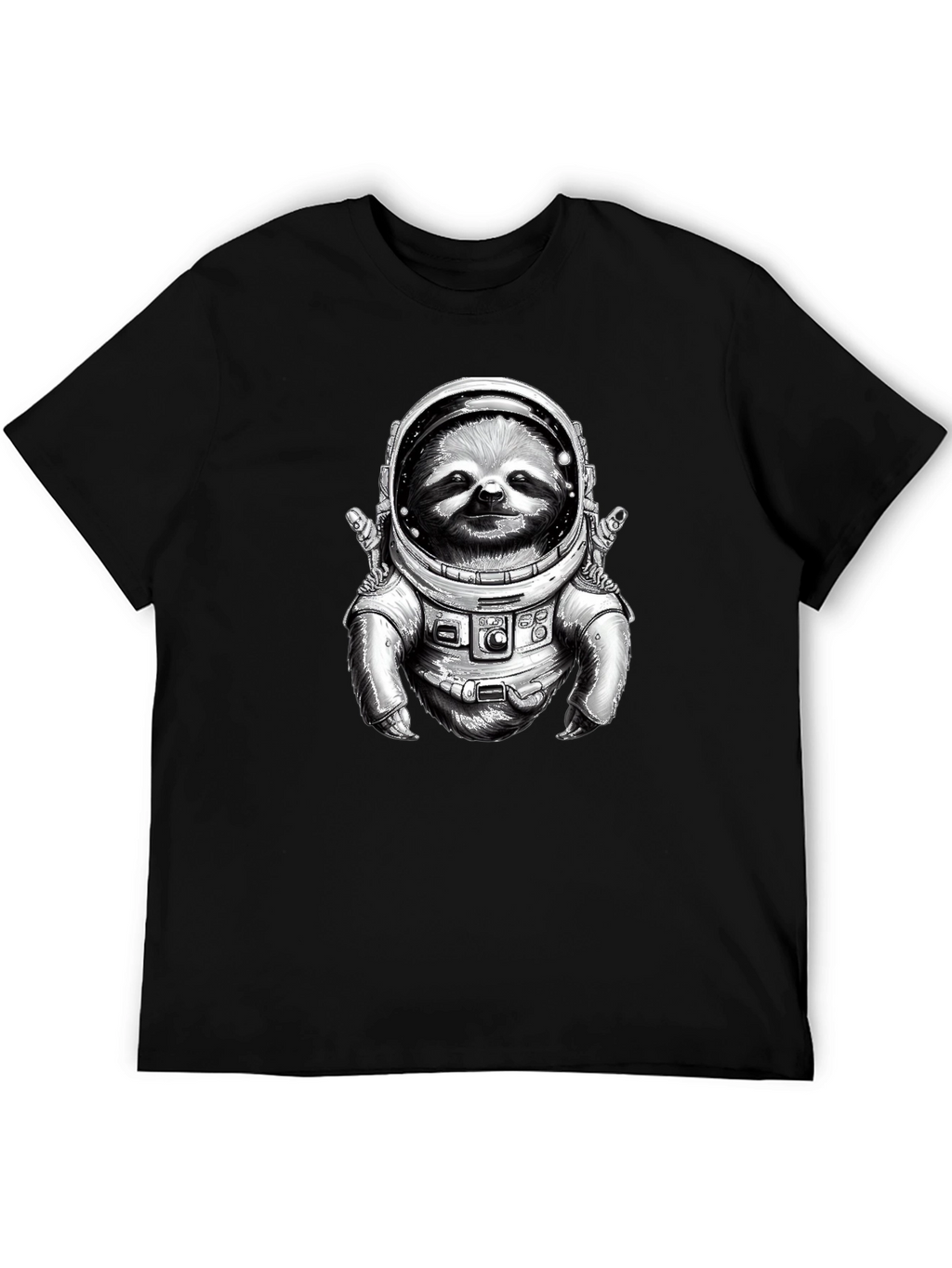 Sloth Astronaut Graphic T-Shirt - Space Explorer Tee