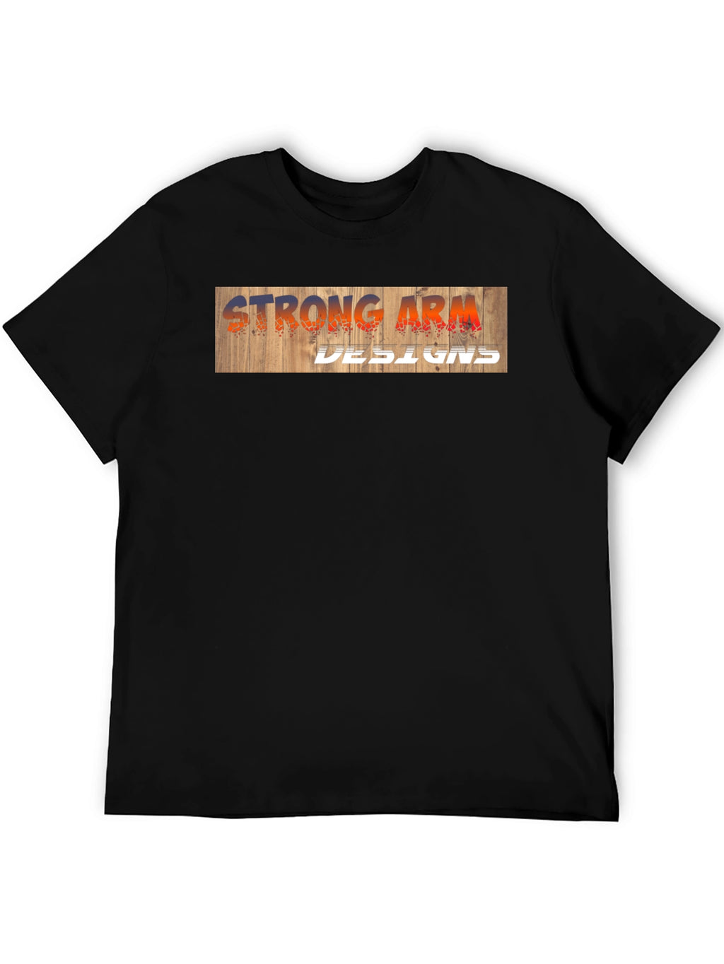 Strong Arm Designs Graphic Tee - Black Casual T-Shirt