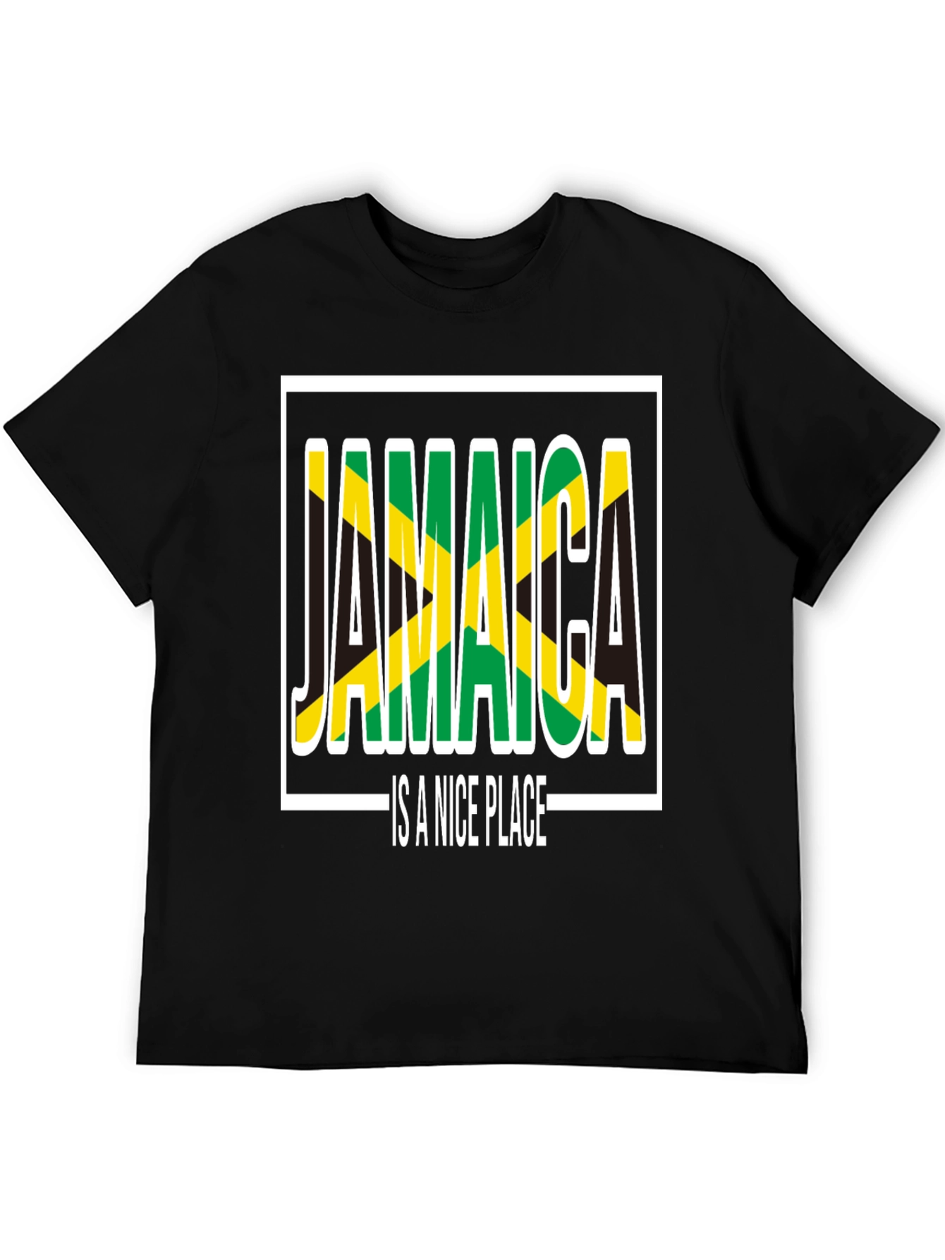Jamaica is a Nice Place Black T-Shirt