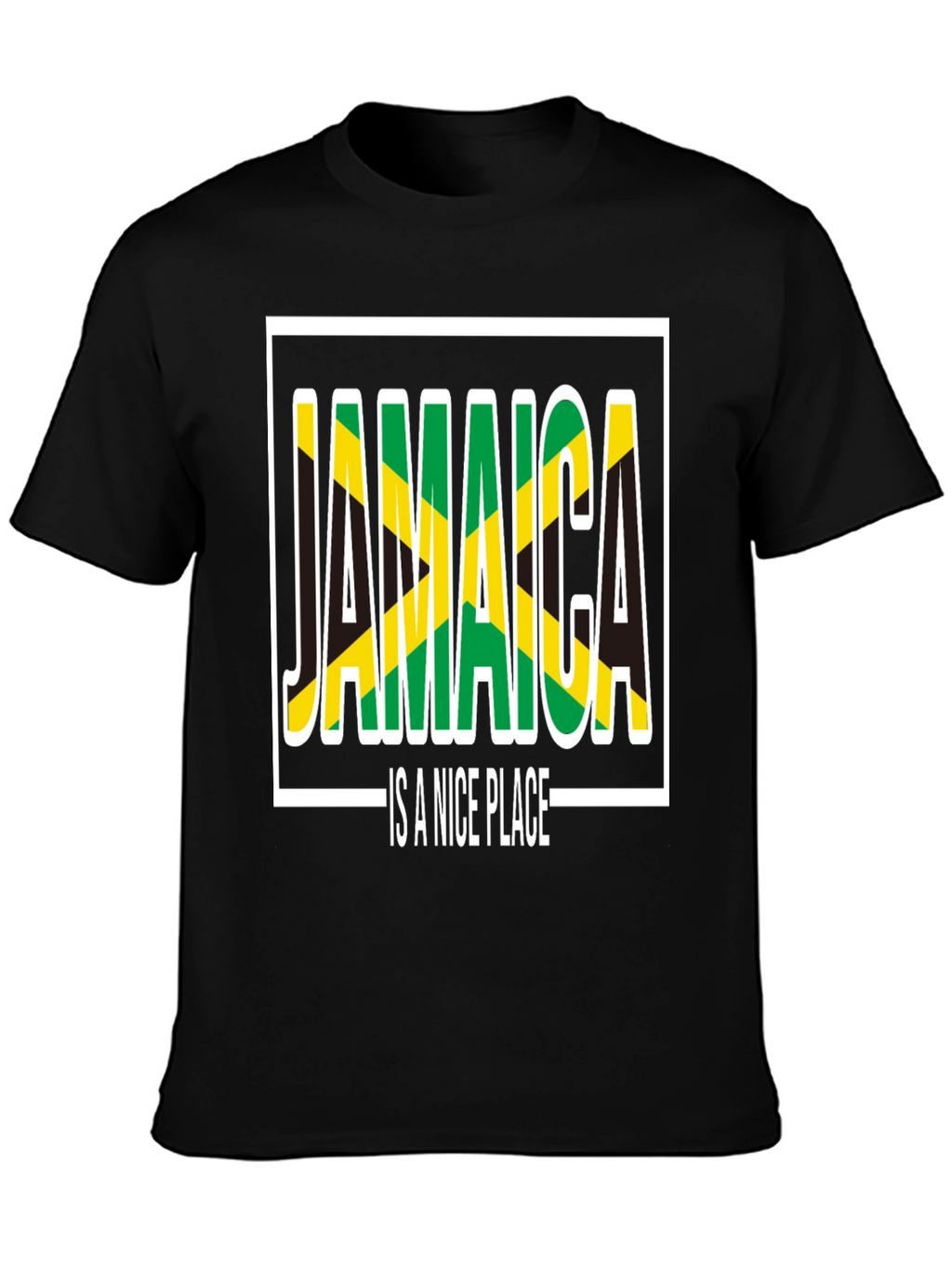 Jamaica is a Nice Place Black T-Shirt