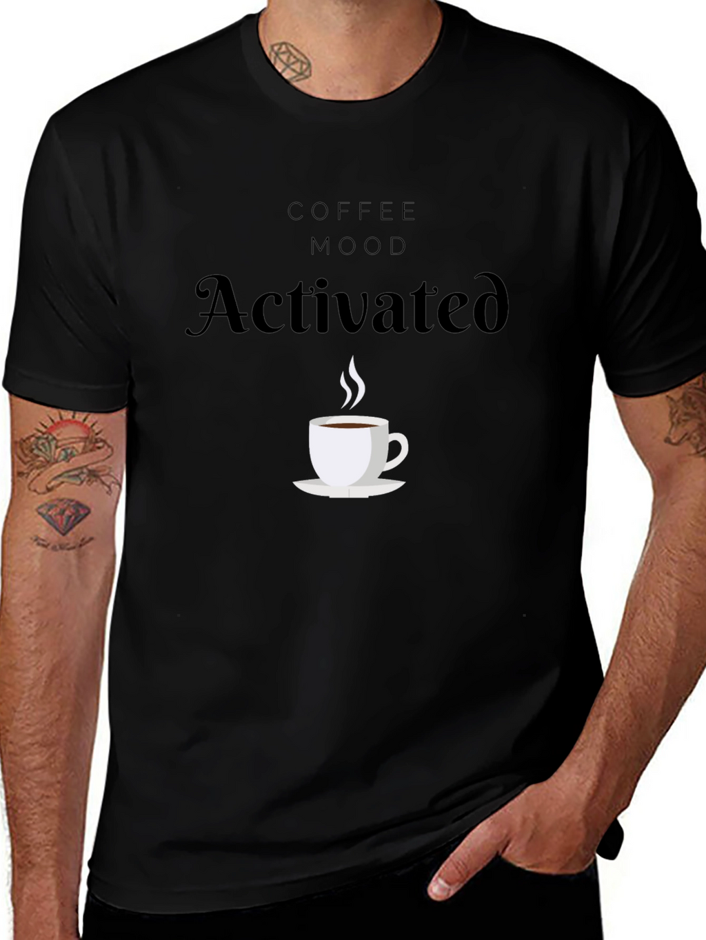 Coffee Mood Activated Graphic T-Shirt