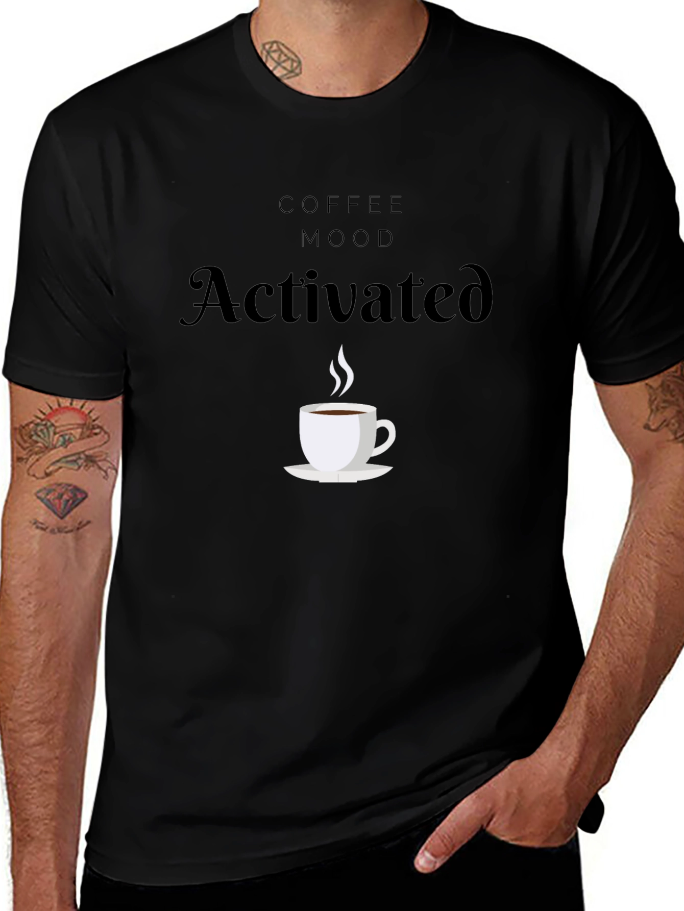 Coffee Mood Activated Graphic T-Shirt