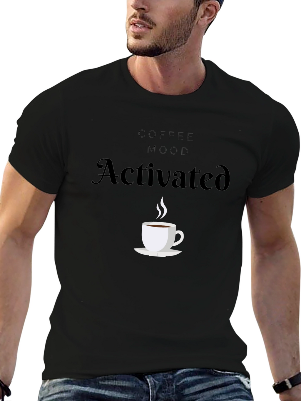 Coffee Mood Activated Graphic T-Shirt