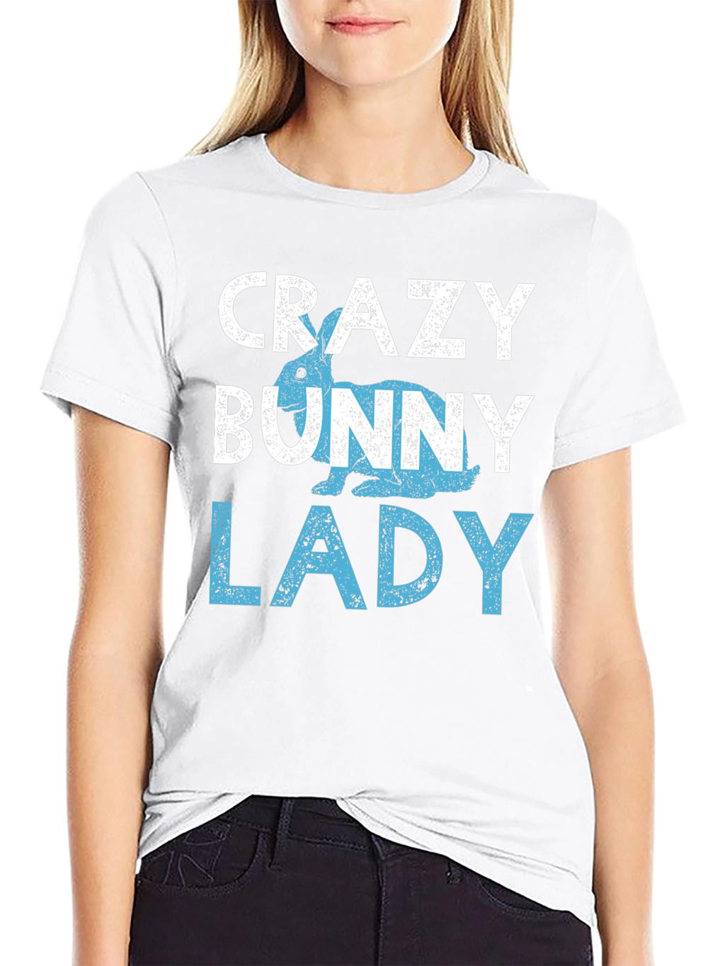 Crazy Bunny Lady T-Shirt