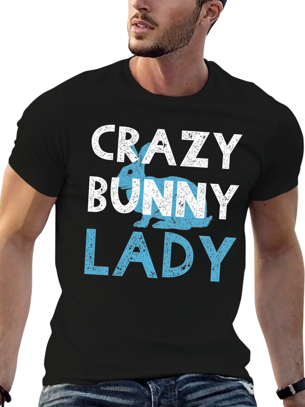 Crazy Bunny Lady T-Shirt