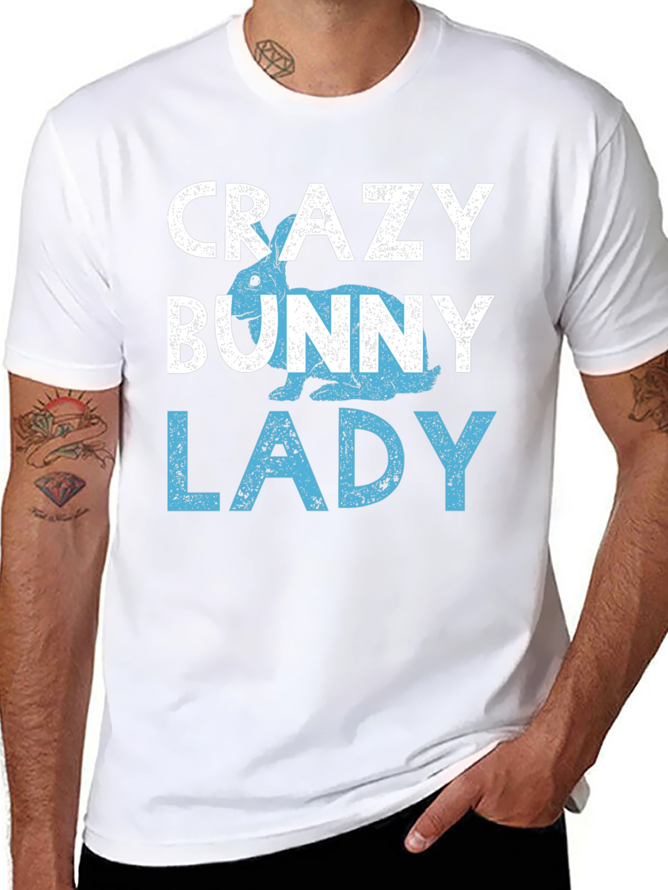 Crazy Bunny Lady T-Shirt