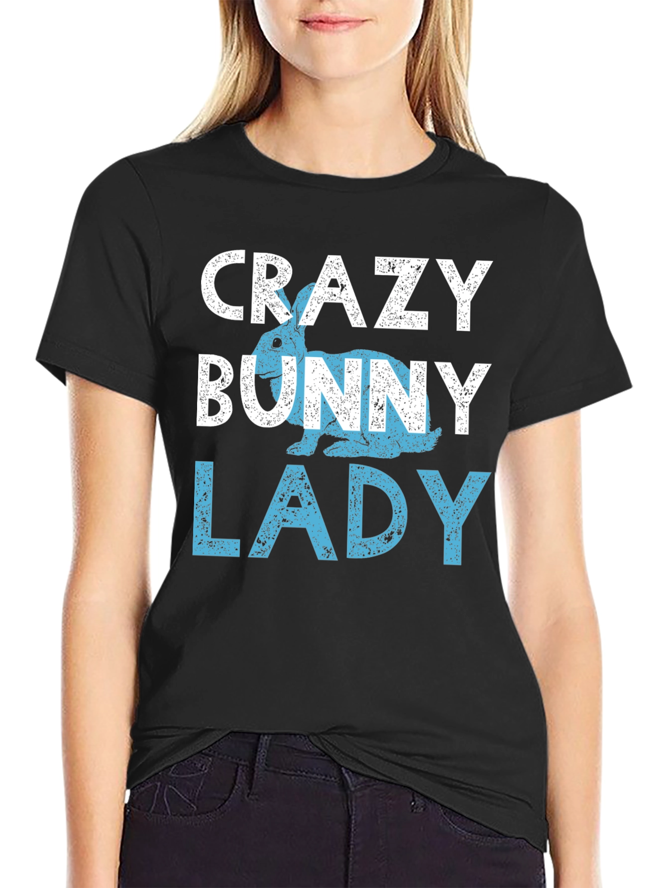 Crazy Bunny Lady T-Shirt