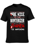 Be Nice To The Winterizer Funny Holiday T-Shirt