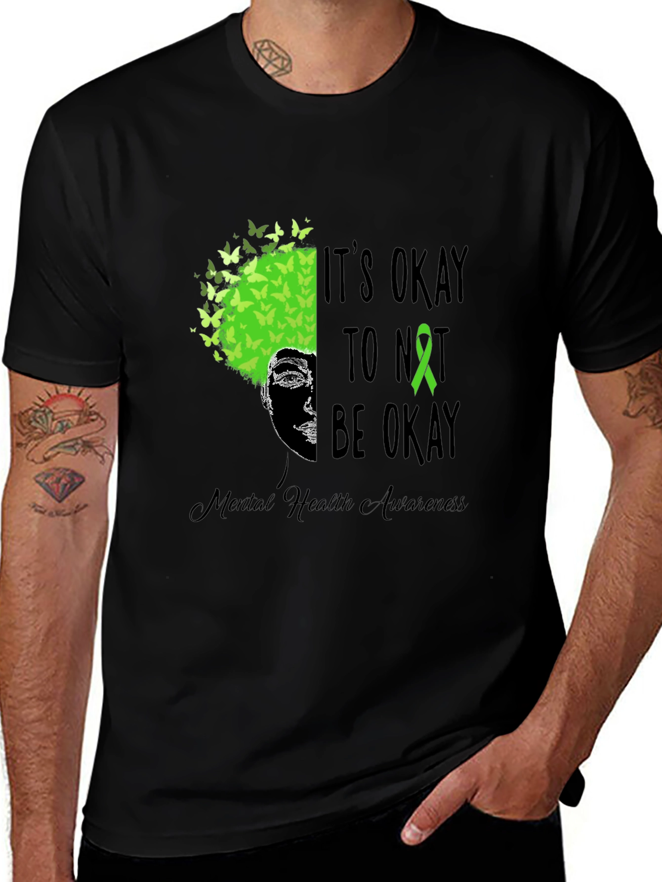 Mental Health Awareness Tee - Its Okay To Not Be Okay