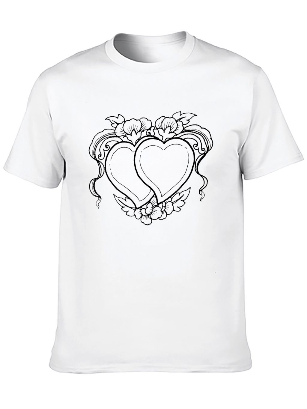 Heart Tattoo Graphic Black Tee