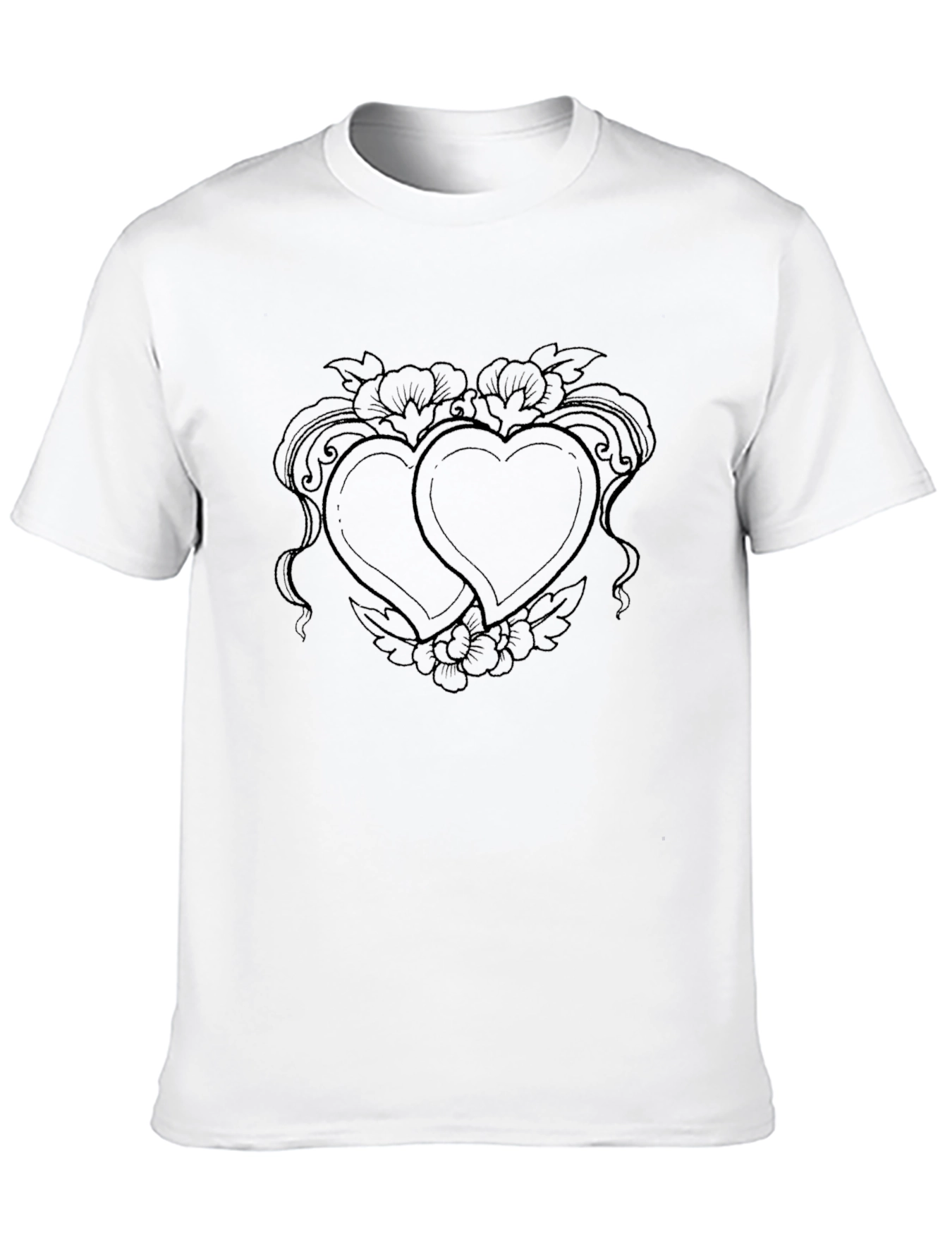 Heart Tattoo Graphic Black Tee
