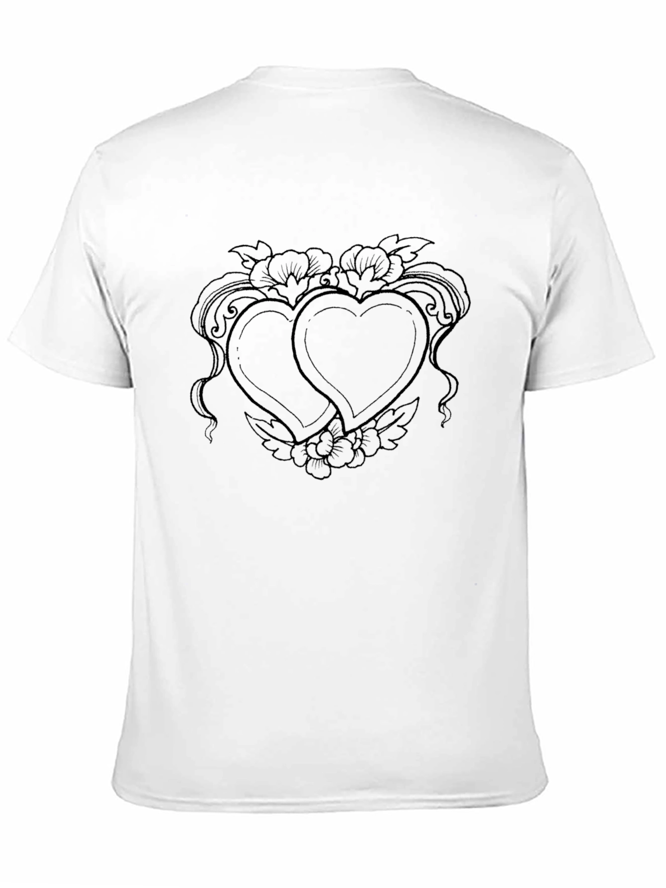 Heart Tattoo Graphic Black Tee