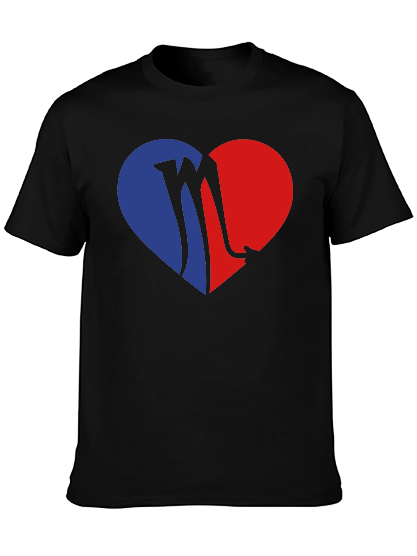 Heart Scorpio Graphic Tee - Black T-Shirt