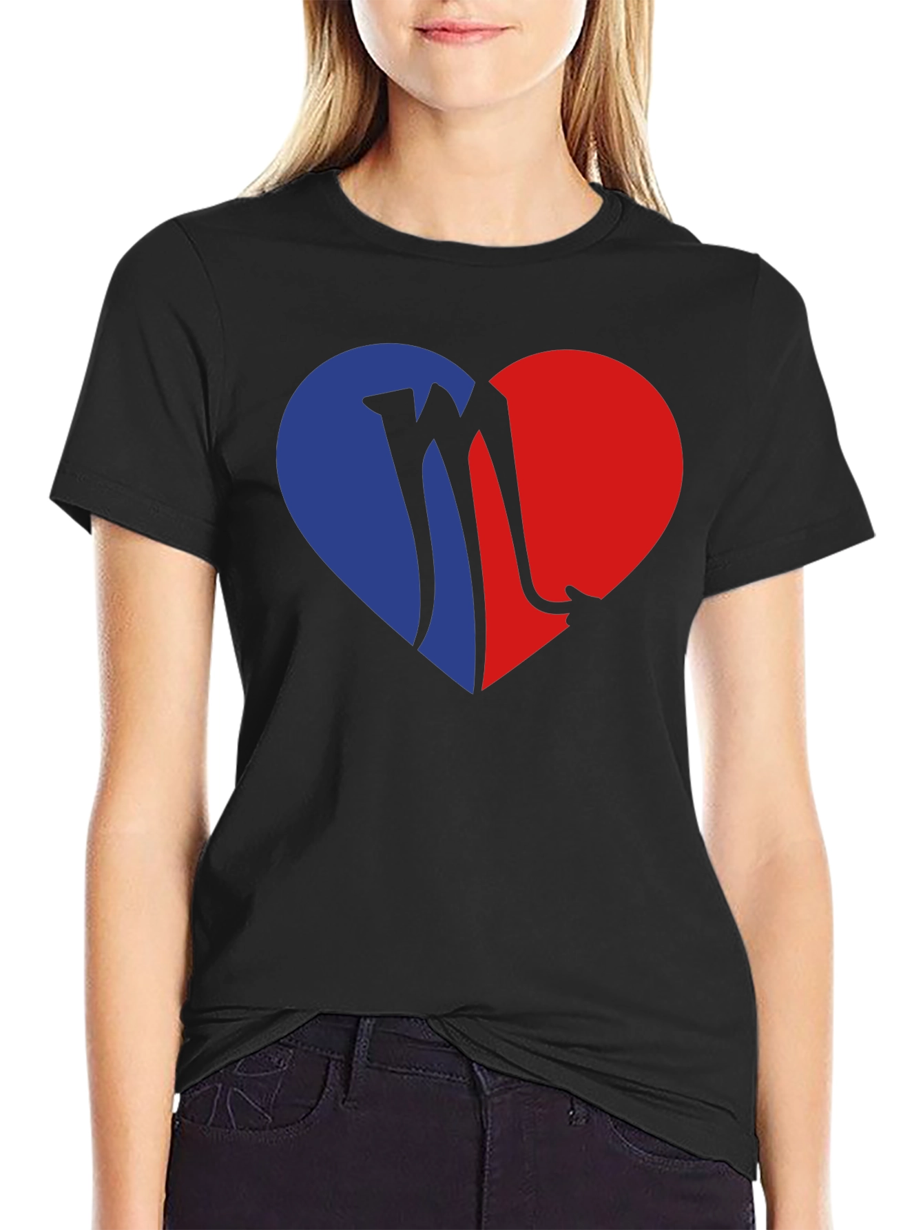 Heart Scorpio Graphic Tee - Black T-Shirt