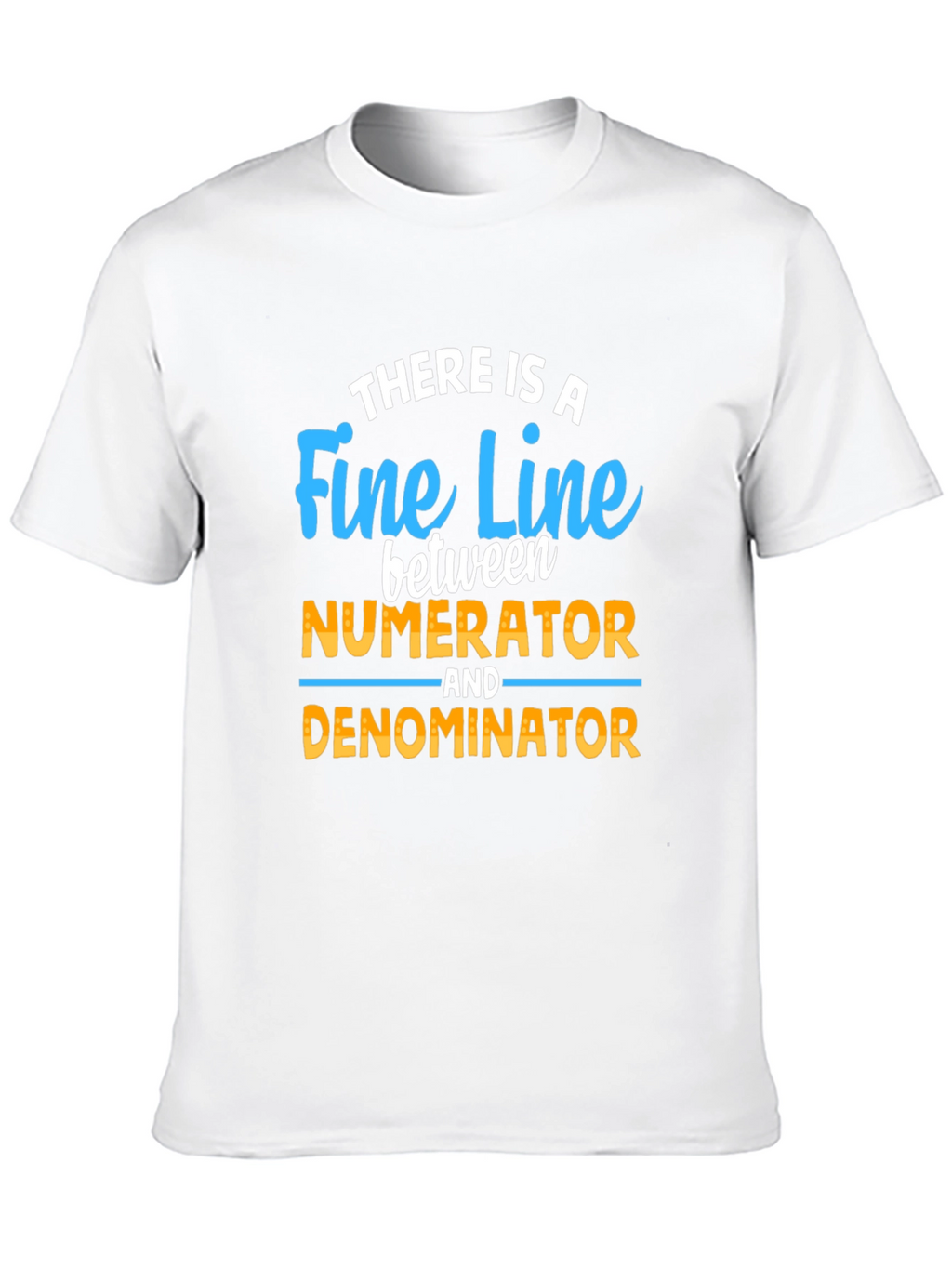 Fine Line Numerator Denominator T-Shirt