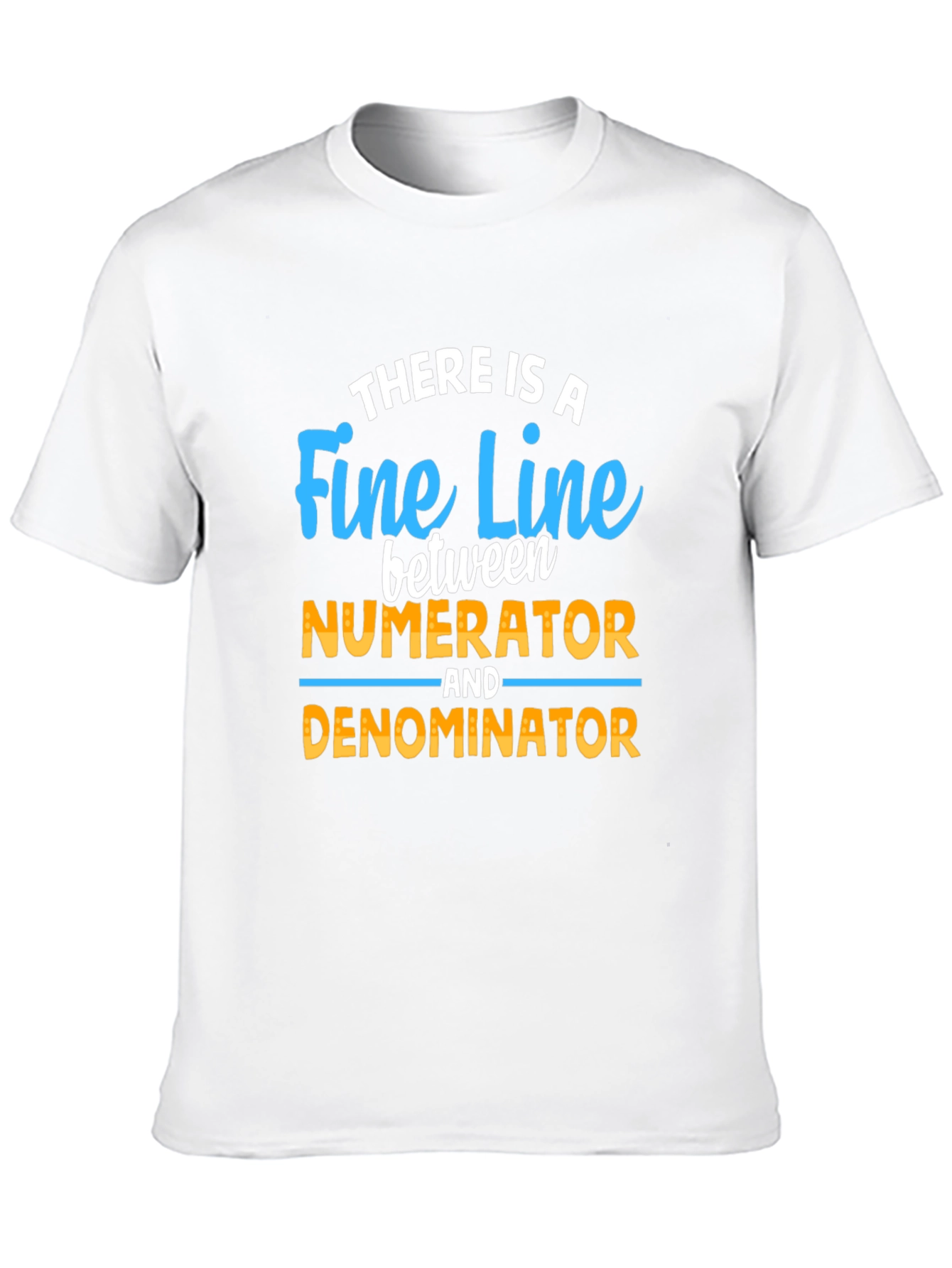 Fine Line Numerator Denominator T-Shirt