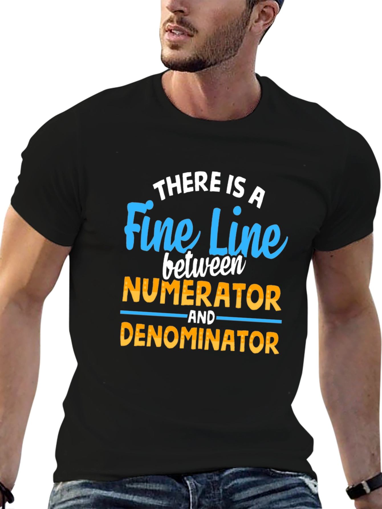 Fine Line Numerator Denominator T-Shirt