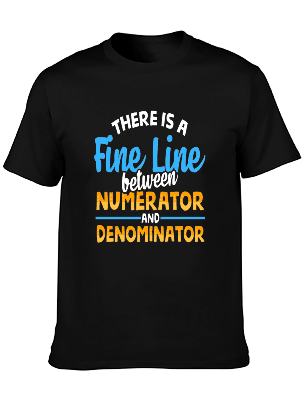 Fine Line Numerator Denominator T-Shirt