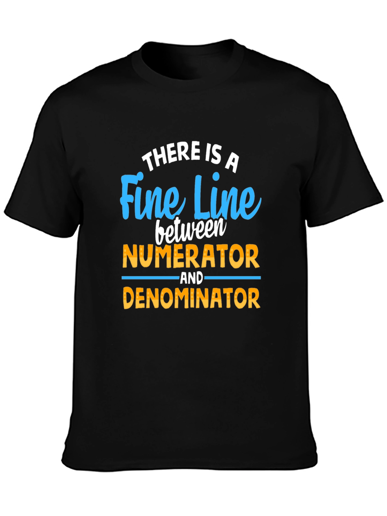 Fine Line Numerator Denominator T-Shirt