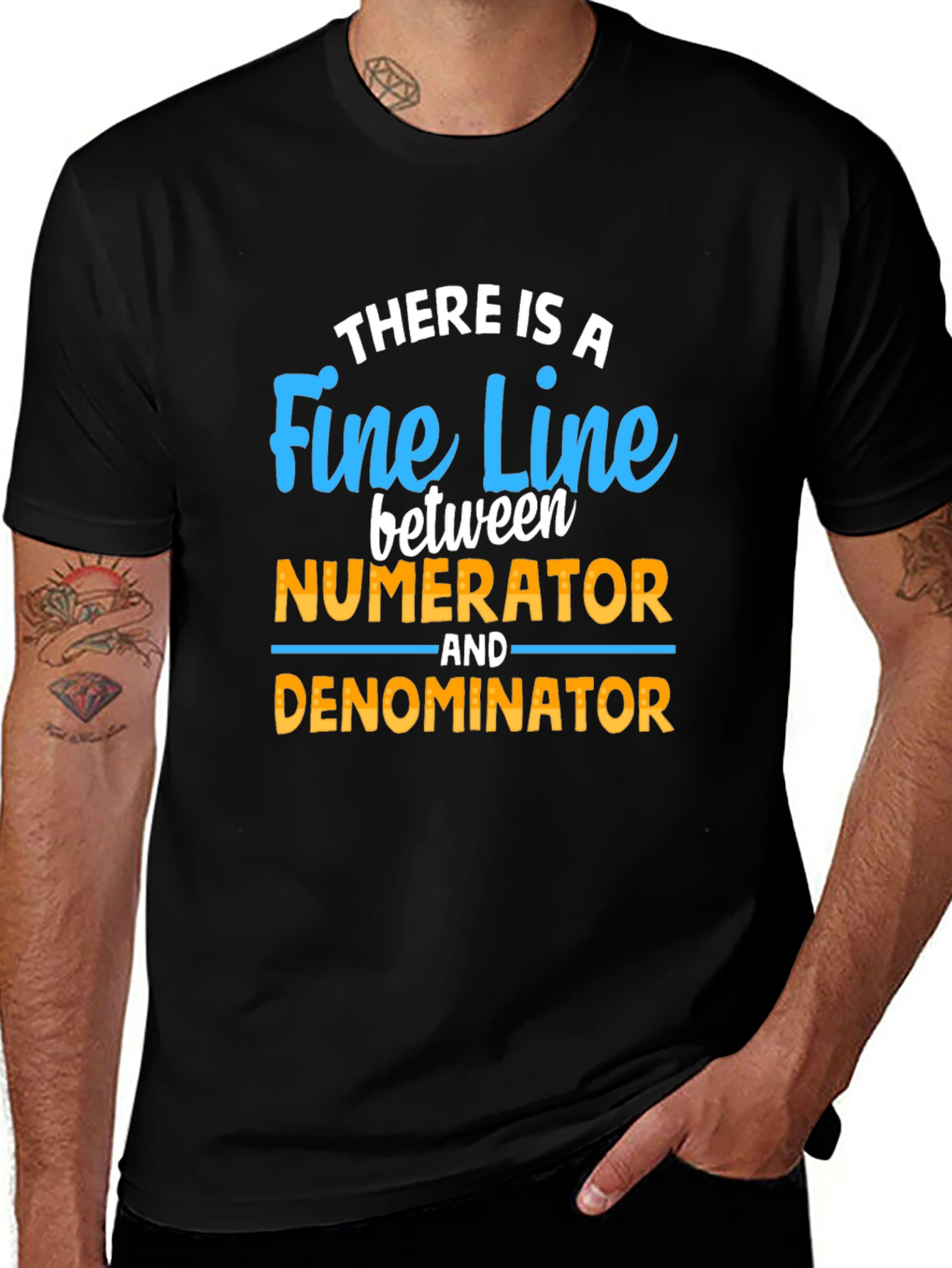 Fine Line Numerator Denominator T-Shirt