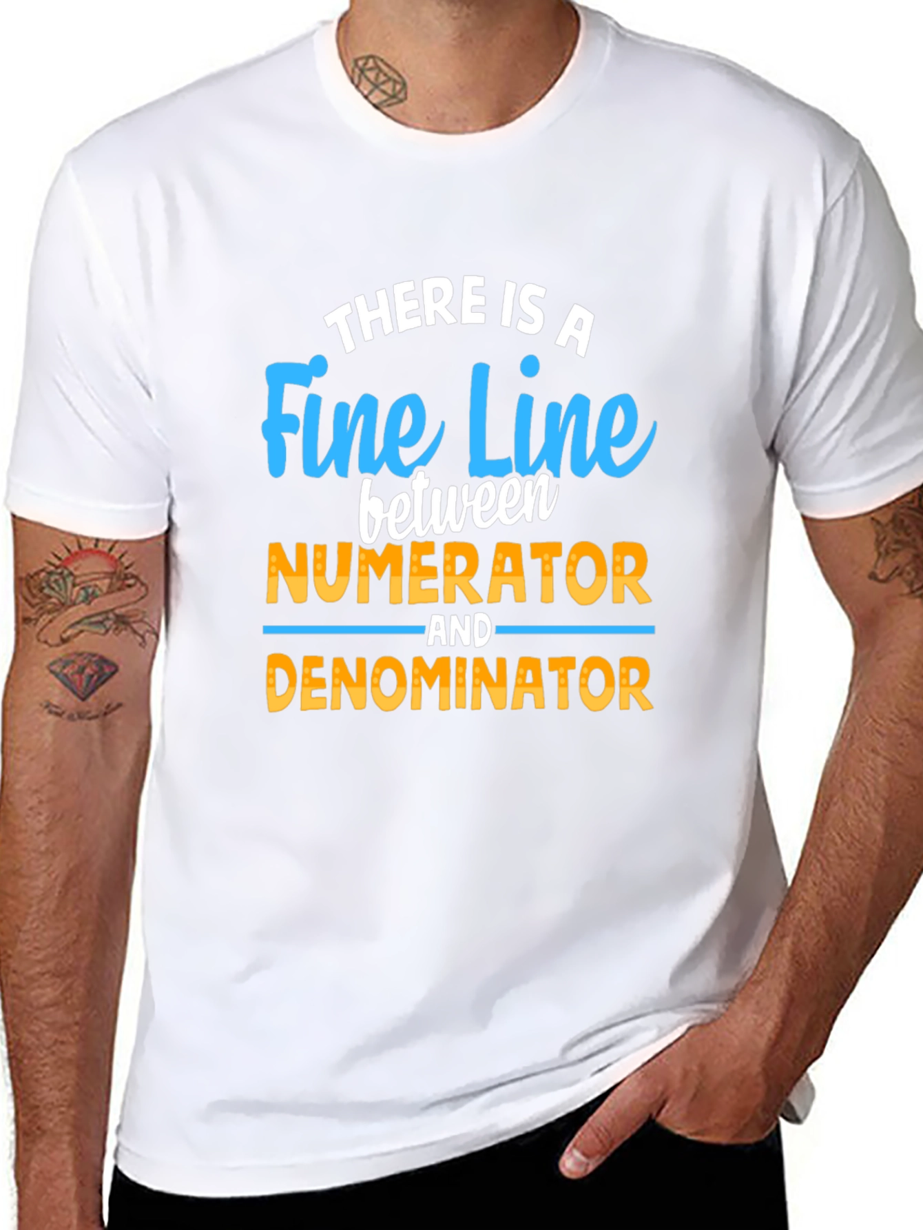 Fine Line Numerator Denominator T-Shirt