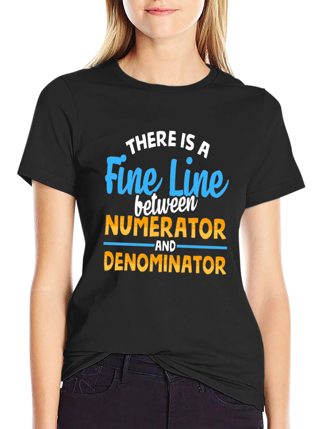 Fine Line Numerator Denominator T-Shirt