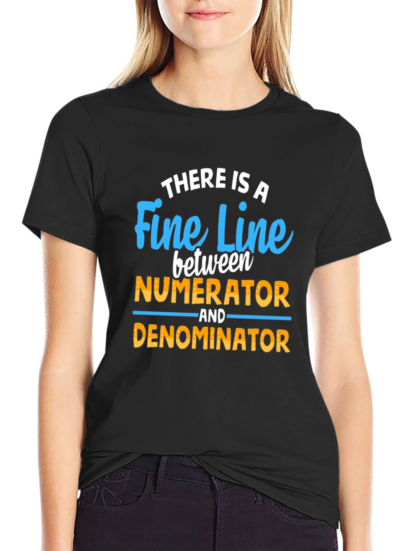 Fine Line Numerator Denominator T-Shirt