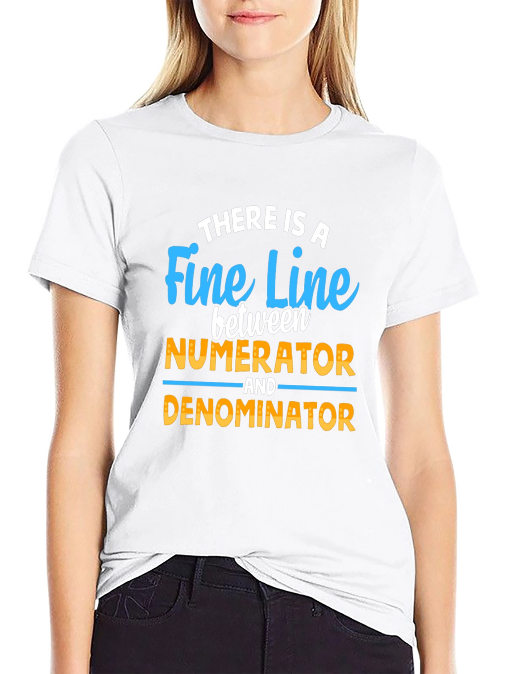 Fine Line Numerator Denominator T-Shirt