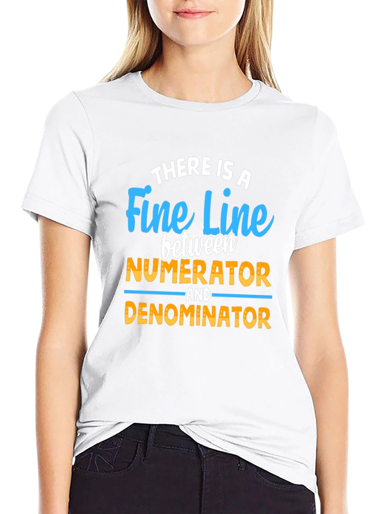 Fine Line Numerator Denominator T-Shirt