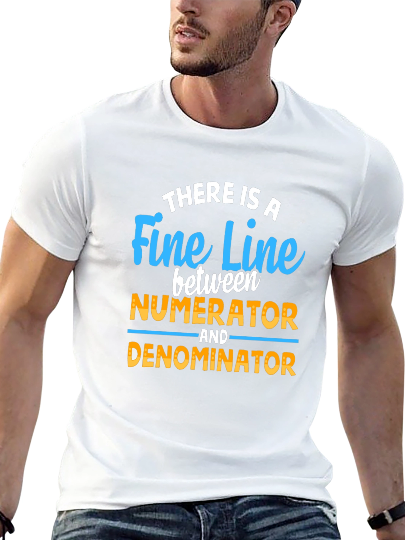 Fine Line Numerator Denominator T-Shirt