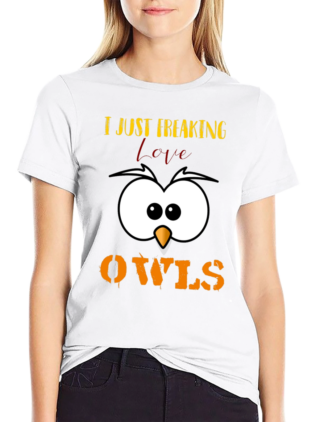 I Just Freaking Love Owls T-Shirt Cute Animal Tee