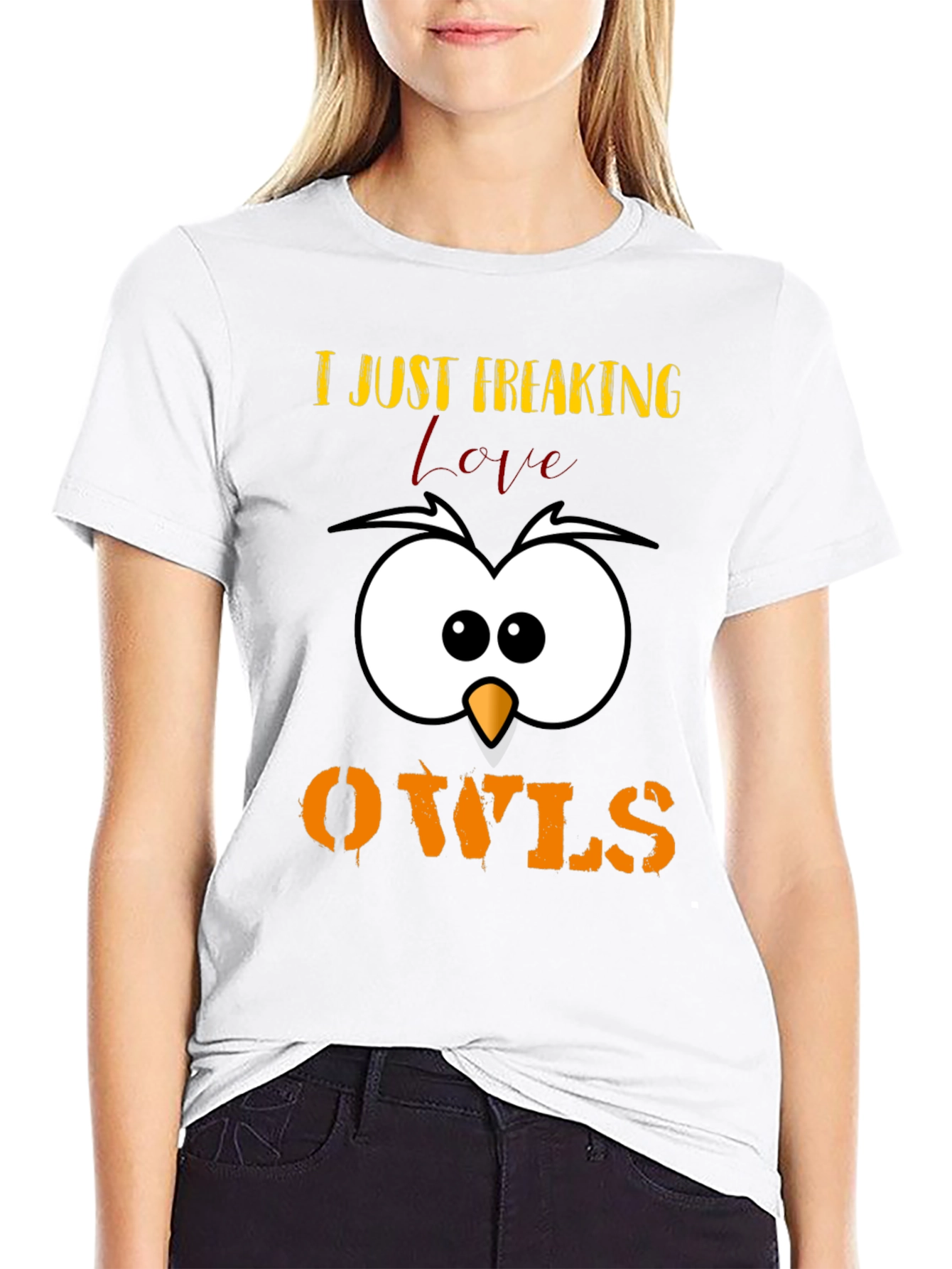 I Just Freaking Love Owls T-Shirt Cute Animal Tee