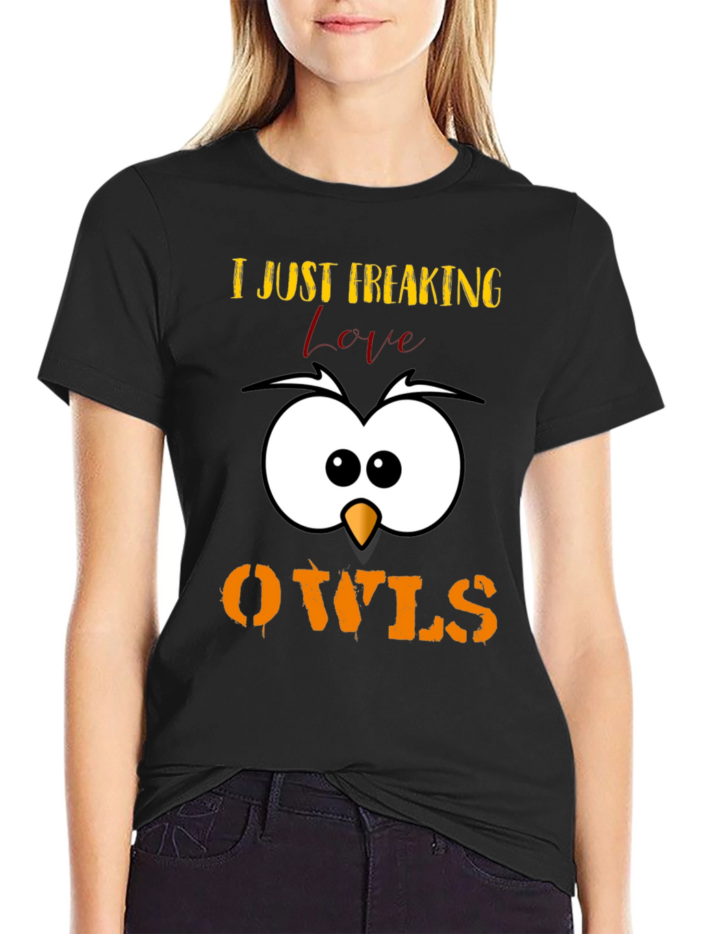 I Just Freaking Love Owls T-Shirt Cute Animal Tee