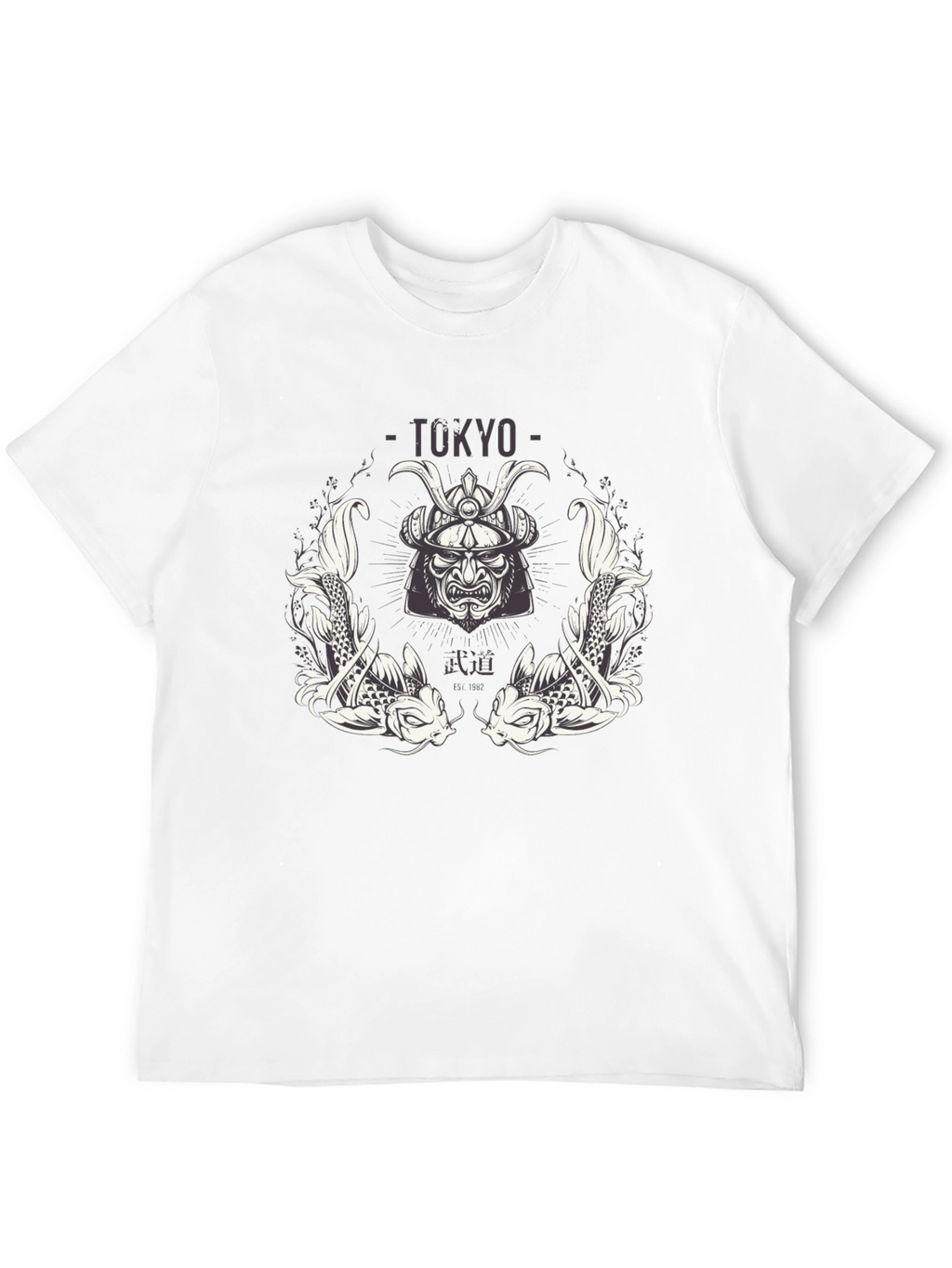 Tokyo Samurai Koi Graphic T-Shirt