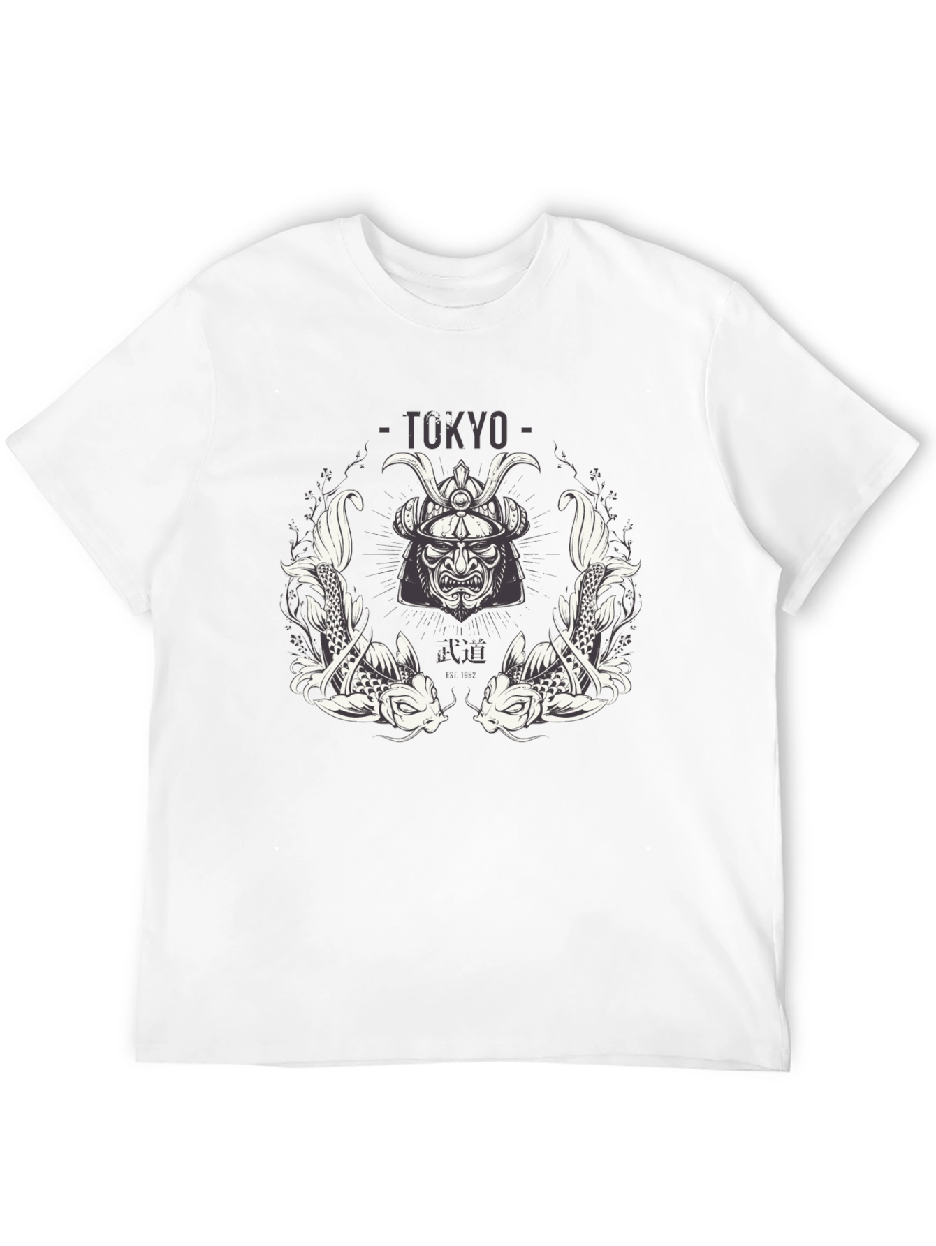 Tokyo Samurai Koi Graphic T-Shirt