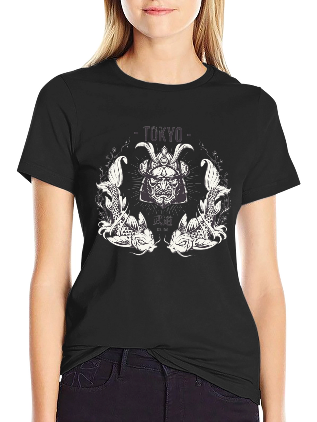 Tokyo Samurai Koi Graphic T-Shirt