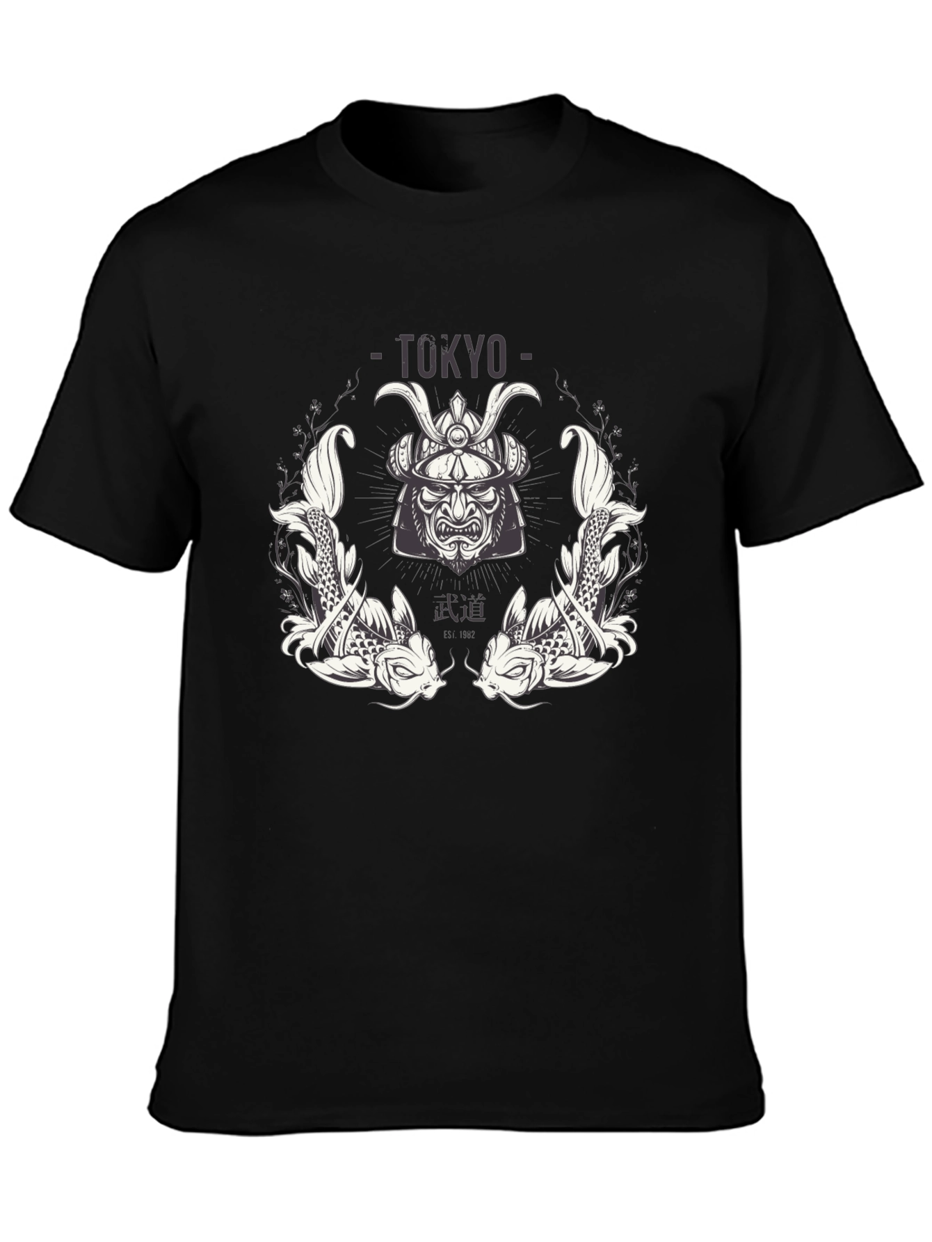 Tokyo Samurai Koi Graphic T-Shirt