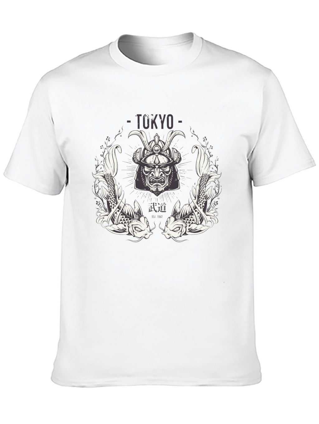 Tokyo Samurai Koi Graphic T-Shirt