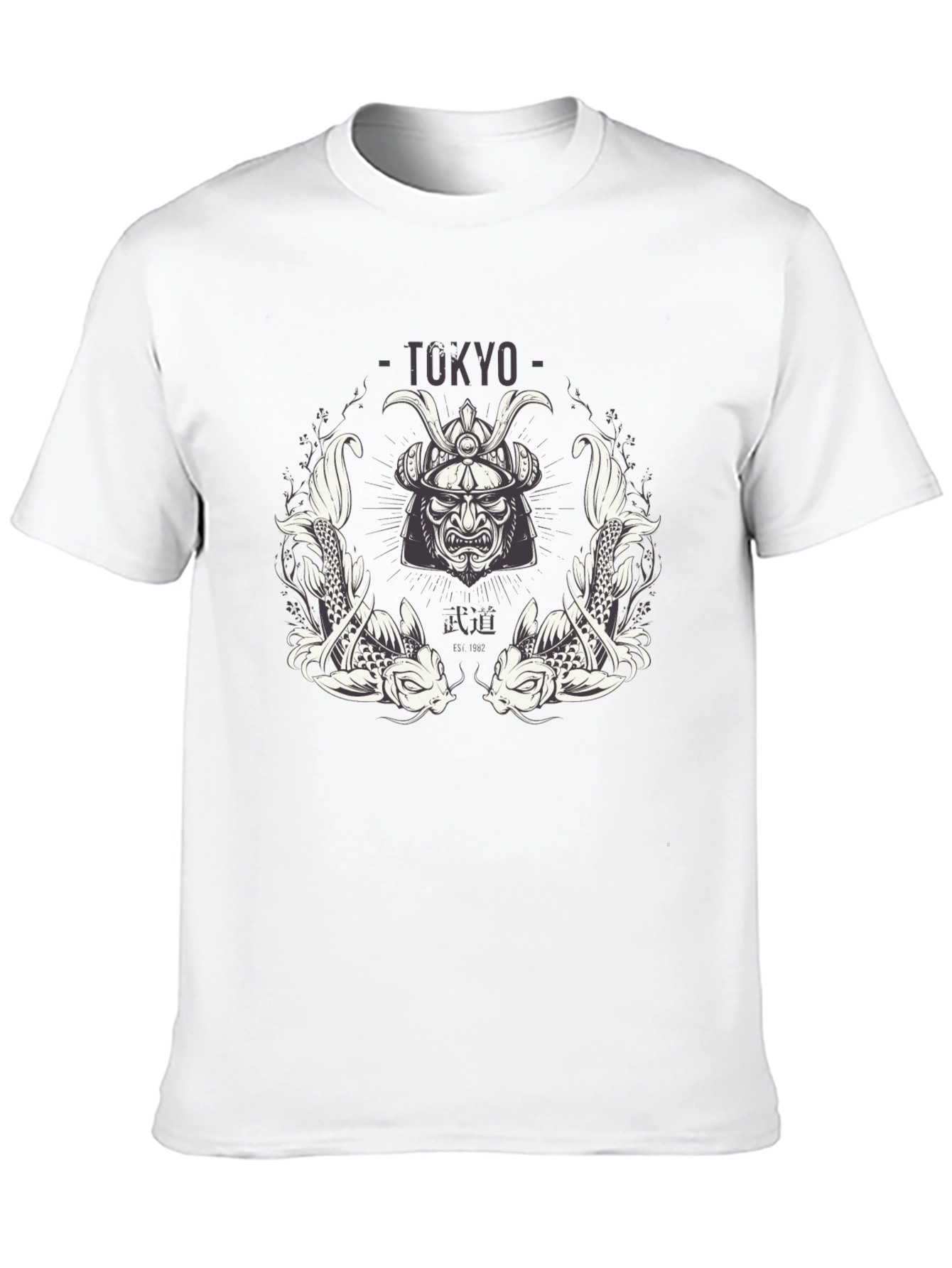 Tokyo Samurai Koi Graphic T-Shirt