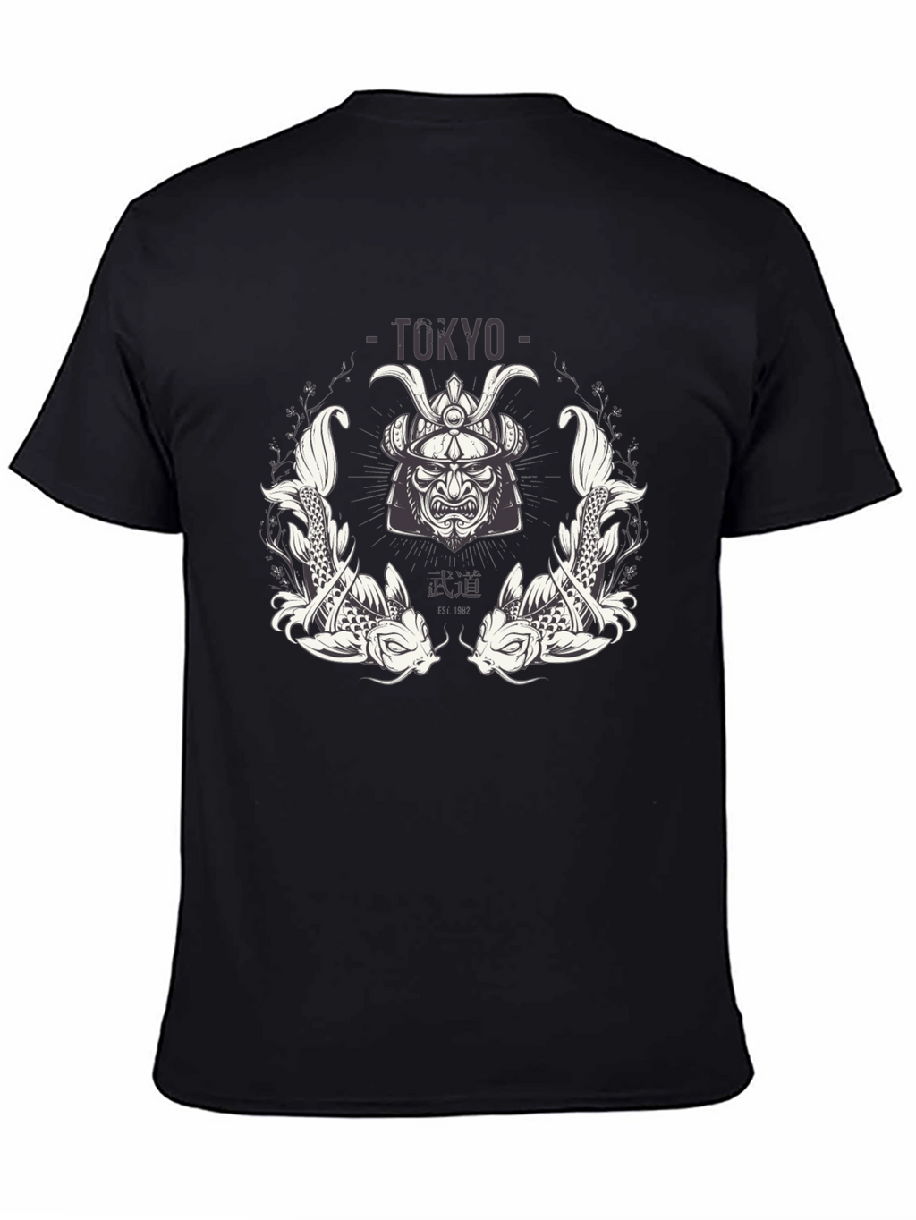 Tokyo Samurai Koi Graphic T-Shirt