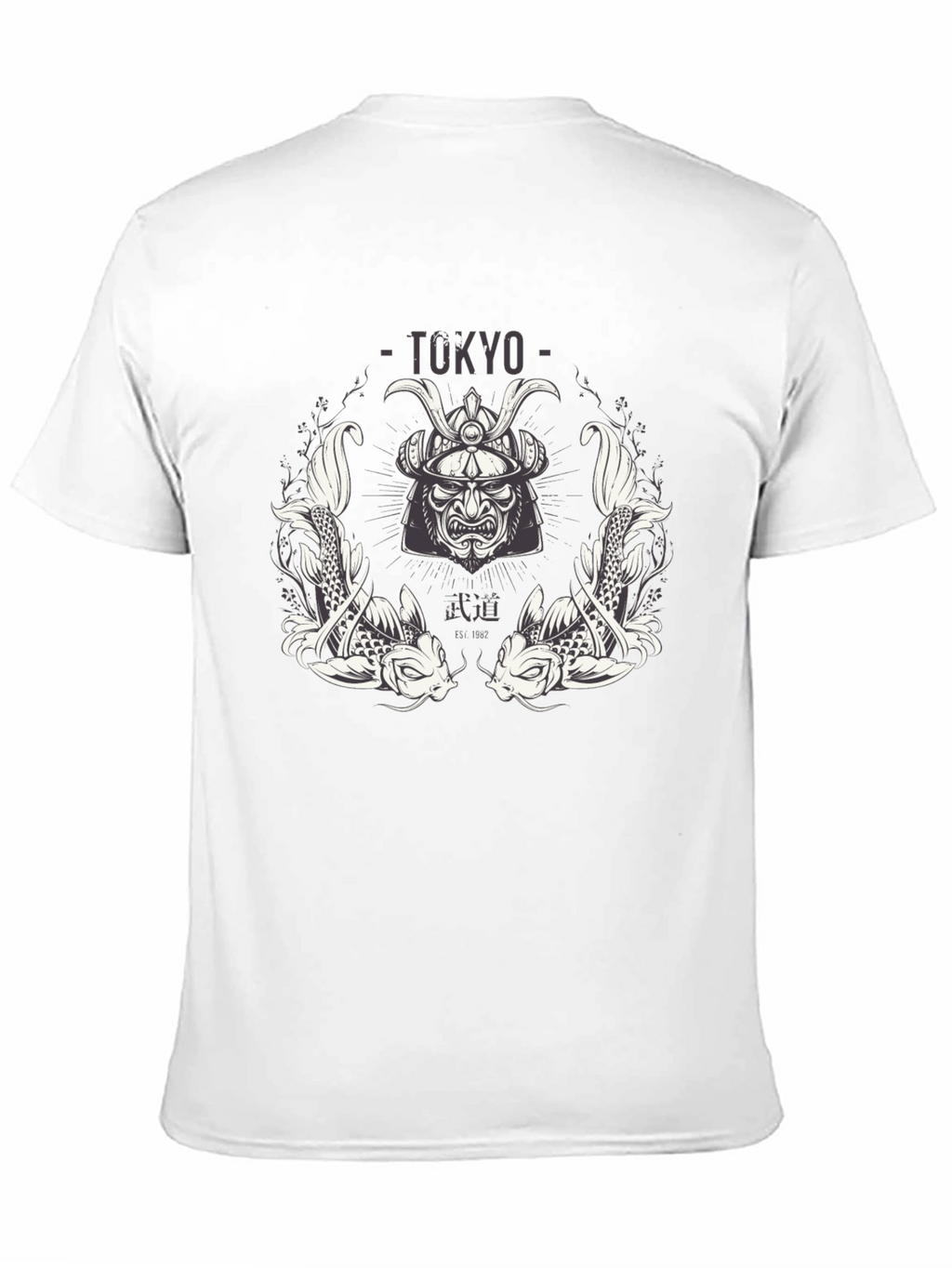 Tokyo Samurai Koi Graphic T-Shirt