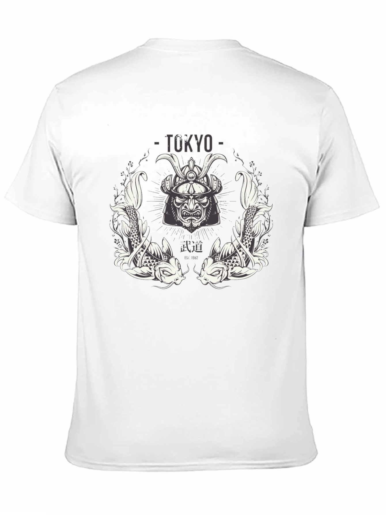 Tokyo Samurai Koi Graphic T-Shirt