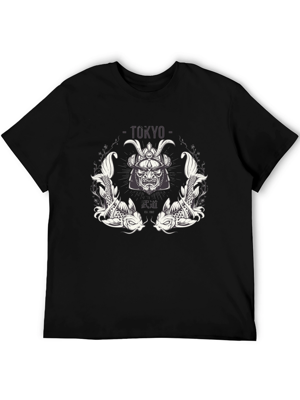 Tokyo Samurai Koi Graphic T-Shirt