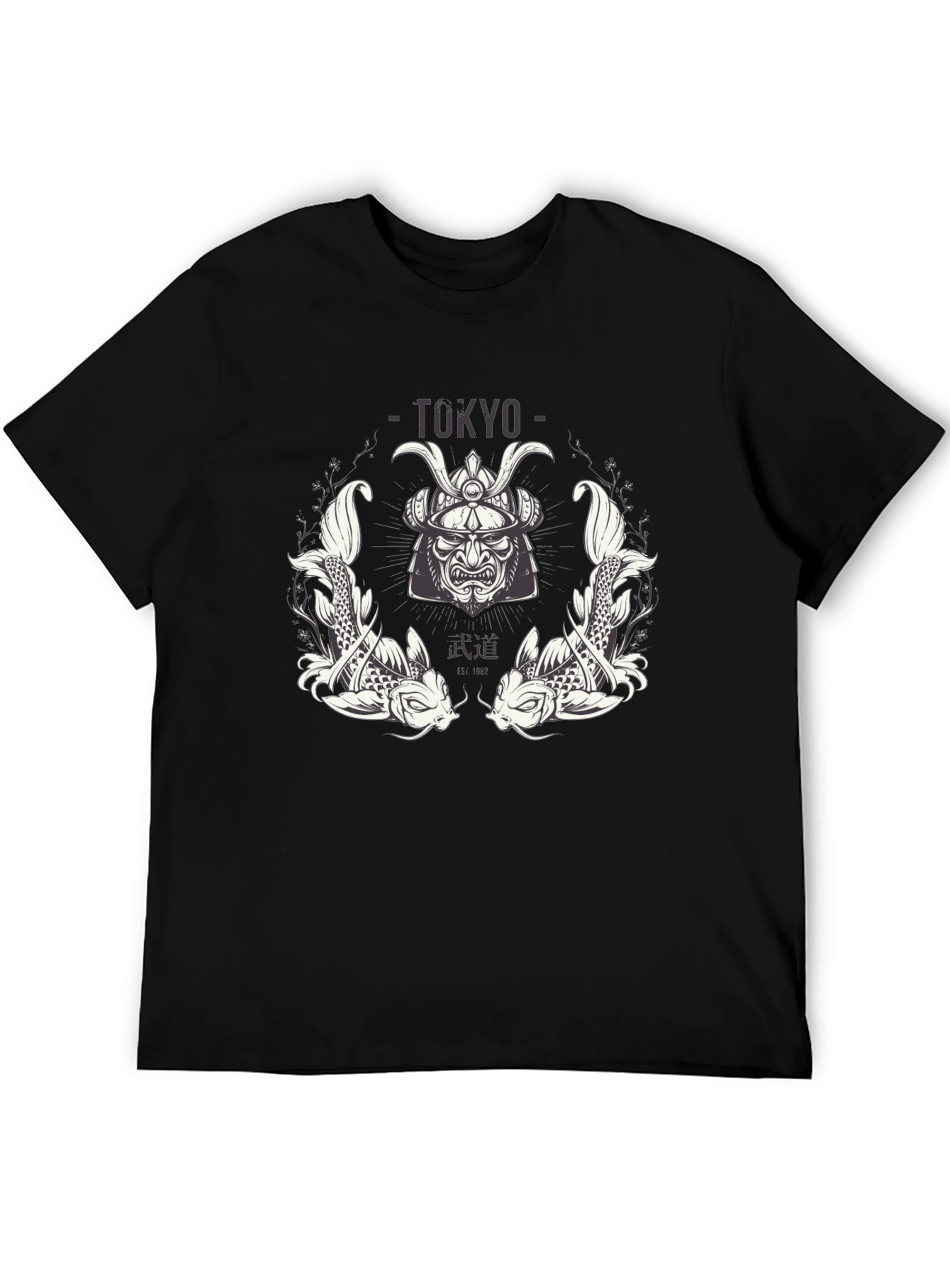 Tokyo Samurai Koi Graphic T-Shirt